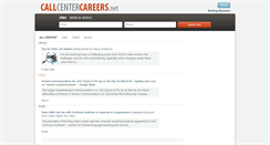 Desktop Screenshot of callcentercareers.net