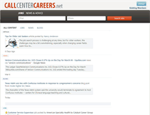 Tablet Screenshot of callcentercareers.net